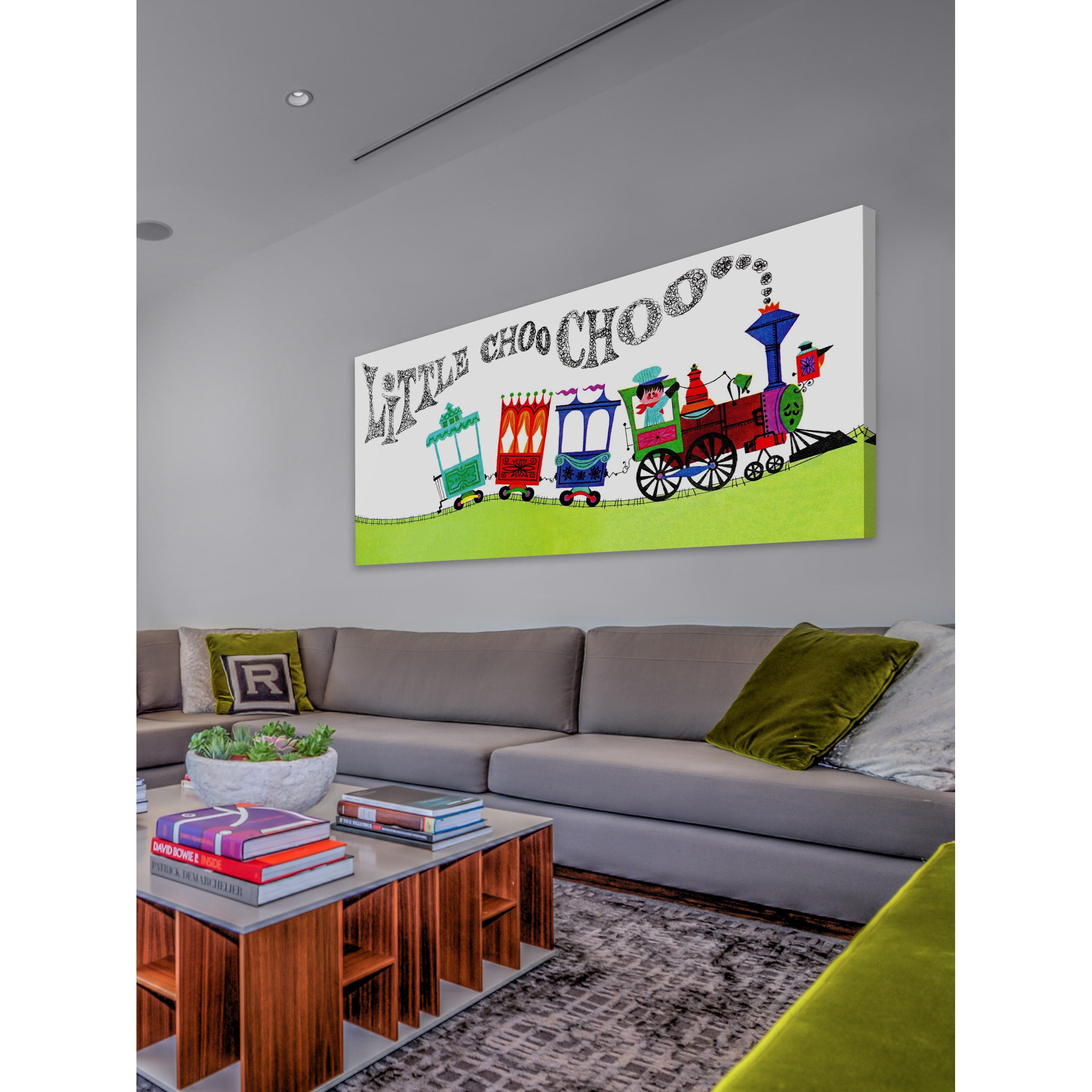 Marmont Hill Inc Marmont Hill 'Little Choo Choo' by Curtis Painting Print on Canvas - Multi-color