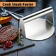 thumbnail image 3 of Burr Smasher Tool - Smooth Non-stick Surface - Round Utensil For Grilling Meat Patty, 3 of 5