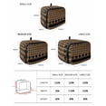 thumbnail image 2 of Brown Black Plaid Toaster Cover 4 Slice, Large Kitchen Appliance Covers, Vintage Rustic Star Buffalo Check Toaster Oven Cover with Loop, Bread Machine Cover Polyester Dust Cover Protection, 2 of 4