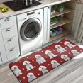 thumbnail image 3 of Pink Bichon Frise Kitchen Rug Mat,Kitchen Runner Rugs Non Skid Washable,Decorative Kitchen Floor Mats for Kitchen,Sink,Laundry,17"x47.2", 3 of 7