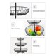 thumbnail image 4 of Bandeja de fruta de hierro redonda simple de 3 capas PENGJJMXG cesta de fruta para encimera, 4 of 5