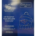 thumbnail image 3 of Celebrations 9096866 15 in. LED Snowman Silhouette Hanging Decor - Pack of 8, 3 of 4