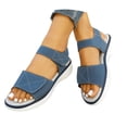 thumbnail image 3 of Wedge Sandals For Women Summer 2026 Arch Support Comfortable Sandal Open Toe Ankle Strap Platform Slip-On Shoes, 3 of 8