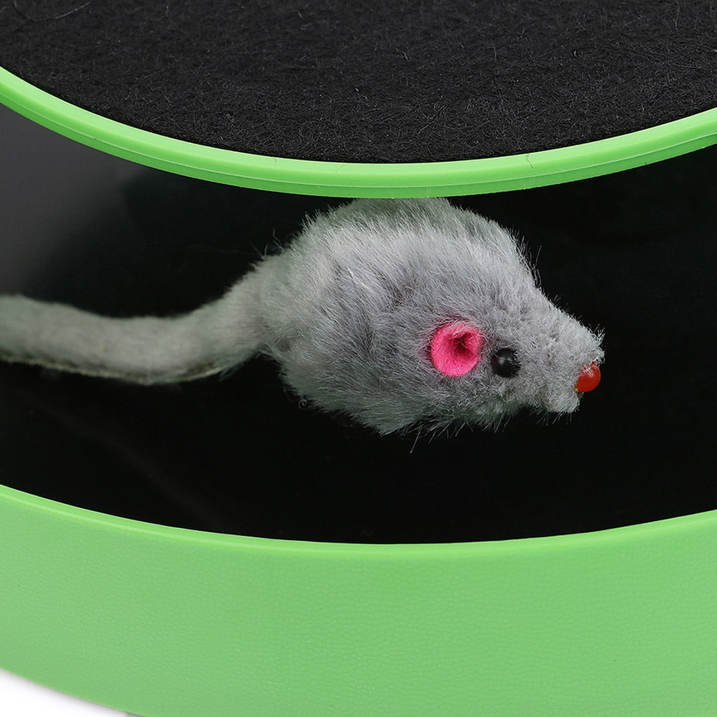 Interactive Cats With Running Mice Scratch Pad, The Mouse, Crawling And Scratching Toy Cat, V