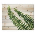 thumbnail image 3 of Designart 'Fern Plant Leaves Detail I' Farmhouse Print on Natural Pine Wood, 3 of 5
