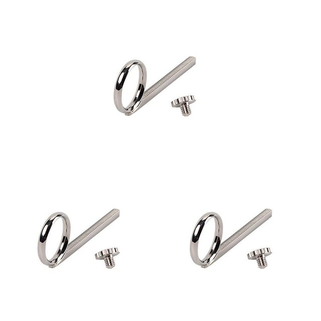 Maytalsory Crochet Professionnel Résistant à l'Usure avec Vis Accessoires de Trompette Apparence Exquise Anneau de Cornet Léger 3ensemble