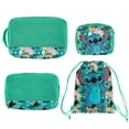 thumbnail image 2 of Lilo & Stitch Floral Print Stitch 4-Piece Packing Cube & Laundry Bag Set, 2 of 7