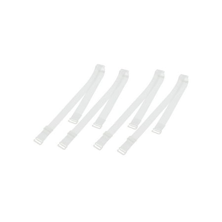 Adjustable Detachable 1.5cm Invisible Band Bra Shoulder Straps Clear 2 Pairs