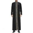 thumbnail image 1 of Hombres Kaftan Manga Thobe Jubba S Túnica árabe Ropa islámica -yoguS, 1 of 3