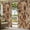 BurlyWood, variant on 2 Panels Outdoor Curtains for Patio Waterproof 54"x108" Bread Weatherproof Privacy Outsides Curtains, Brown Farmhouse Chic Abstract Food Texture Grommet Thermal Drapes for Cabana Porch Pergola