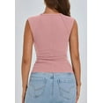 thumbnail image 3 of PRETTYGARDEN Women's Ribbed Tank Tops Summer Cap Sleeve Slim Fitted Knit Basic Casual Tee Shirts Trendy Fashion Clothes, 3 of 9