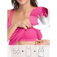 thumbnail image 2 of Charmo Womens's Cotton Tank Tops Built in Removable Padded Bra Camisole Adjustable Wider Straps Cami Shirts,S-3XL, 2 of 6