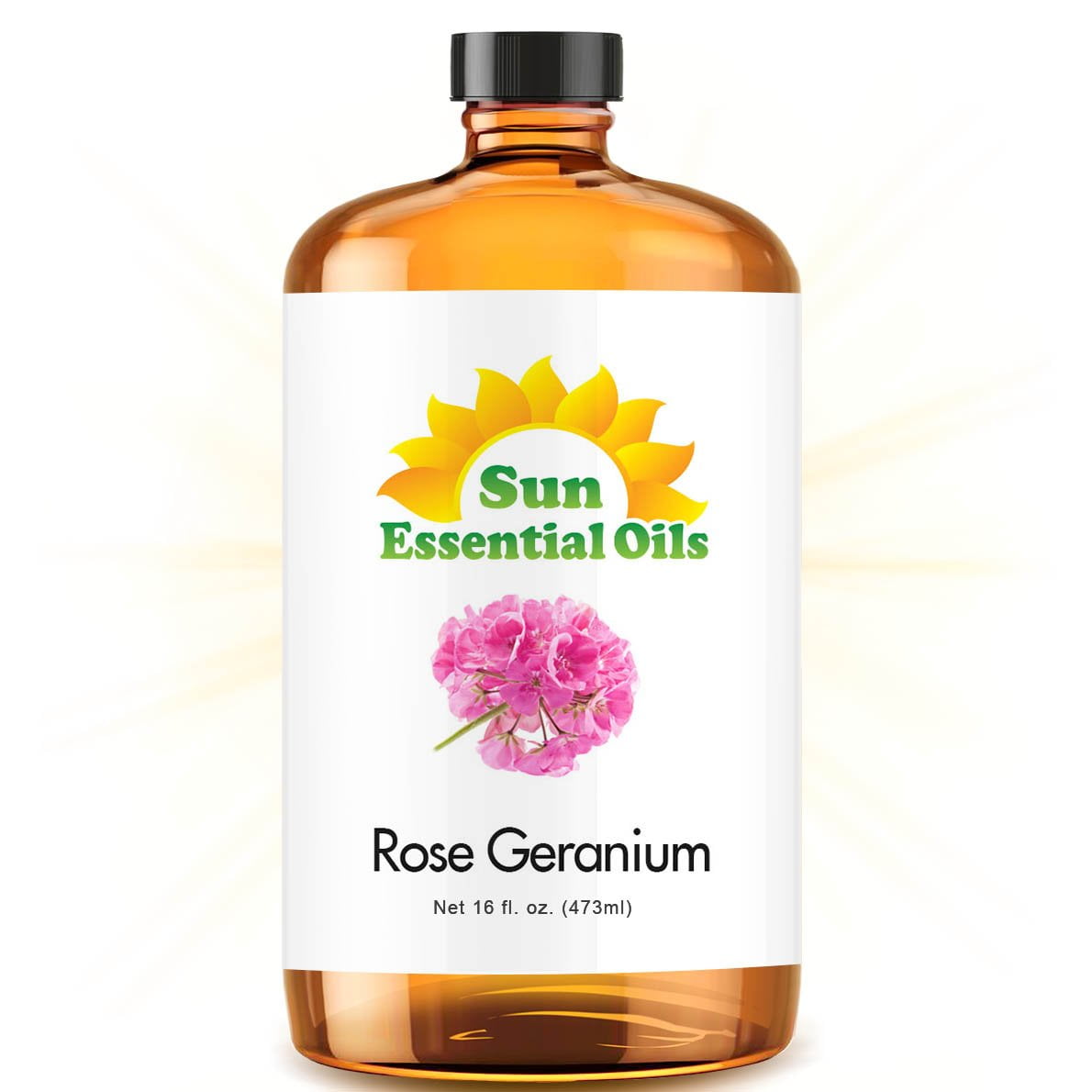 Rose Geranium Essential Oil (Huge 16oz Bottle) Bulk Rose Geranium Oil