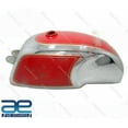 thumbnail image 1 of Petrol Fuel Gas Tank 4 Gallon Red & Chrome For Royal Enfield Cafe Racer, 1 of 5