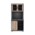 thumbnail image 4 of Bar Cabinets with Sliding Barn Door,Coffee Bar Liquor Cabinet,Open Storage Shelves,Farmhouse Sideboard with Wine Rack,Tall Freestanding Liquor Cabinet Bar for Kitchen,Dining Room, 4 of 9
