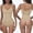 #Beige, variant on TEVEQ Tummy Control Panties Shapewear for Women High Waisted Body Shaper Panties Slimming Girdle Compression Underwear Bodysuit Butt Lifter High Stretch Leotard Tummy Body Shaper