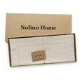 thumbnail image 4 of Solino Home Linen Hemstitch Table Runner 60 Inches - Cotton Linen Small Table Runner 14 x 60 Inch Ideal for Dresser and Coffee Tables - Spring, Easter, Mothers Day, 4 of 4