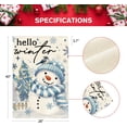 thumbnail image 5 of SM-XLHN Snowman Cardinal Hello Winter House Flag 28x40 Inch Double Sided, Polka Dot Winter Holiday Yard Outdoor Flag, 5 of 6