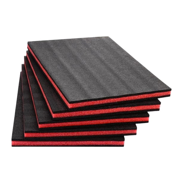 5 piezas de insertos de espuma para caja de herramientas, antideslizantes, resistentes a los golpes y cortables. 50 cm x 30 cm x 25 cm