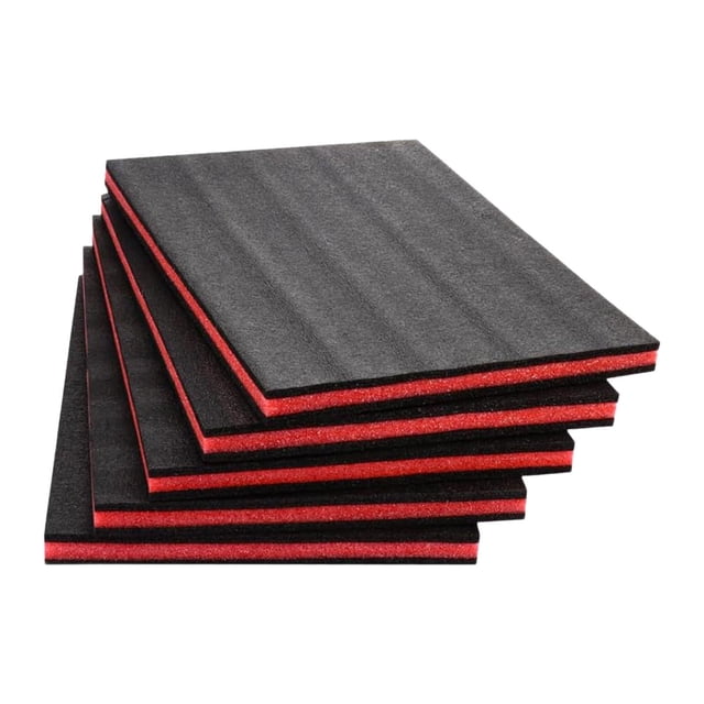 5 piezas de insertos de espuma para caja de herramientas, cortables, portátiles, fáciles de usar, estuche rígido, hojas de almacenamiento 45 cm x 30 cm x 25 cm