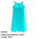 thumbnail image 3 of Vestidos para mujer Vestido de verano sin mangas con tirantes finos Camiseta plisada lisa DM, 3 of 5