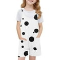 thumbnail image 2 of IFNWSV Girls Summer Shorts Sleeveless Casual Romper Spaghetti Strap Girls Summer Shorts Jumpsuit with Pockets Multicolor 7 Years, 2 of 7