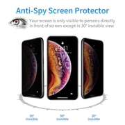 Apple iPhone XS Max [6.4 inch] Privacy Screen Protector, Anti Spy 9H Tempered Glass Screen Protector [Anti-Fingerprint] [Bubble Free] [Full Coverage] for Apple iPhone XS Max [6.4"]