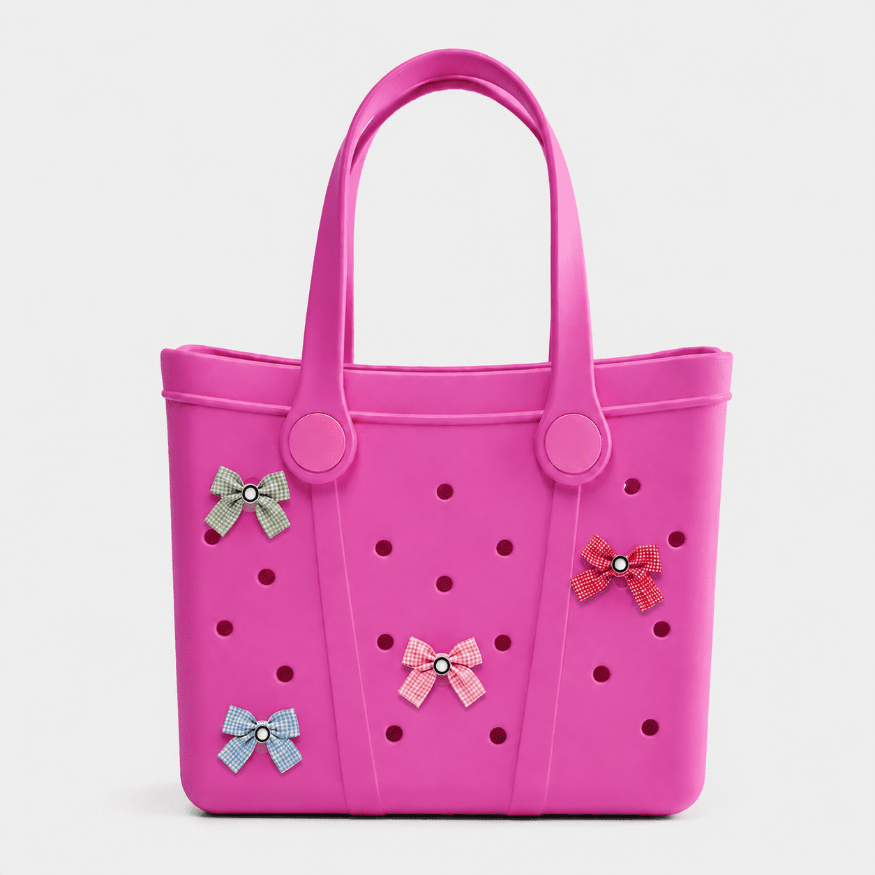 Time and Tru Women's Waterproof EVA Mini Beach Tote Bag, Pink