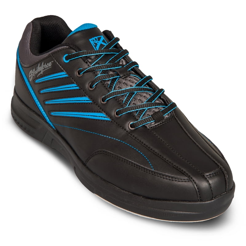 Men's KR Strikeforce CROSSFIRE Bowling Shoes Size 10M BLACK/BLUE 