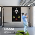 thumbnail image 6 of Golf Net, Golf Hitting Net, 10x7.5ft, Hitting Net with Target Cloth for Indoor or Outdoor Use, Heavy Duty with Carry Bag,Nets for Backyard, 6 of 7