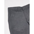 thumbnail image 4 of Calvin Klein Boys Flat-Front Bi-Stretch Dress Pant, Straight Leg Fit & Hemmed Bottom, Belt Loops & Functional Front Pockets, Grey Heather, 7, 4 of 4