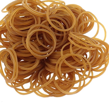 Wobe 1000pcs Rubber Bands - 1.5 Inch Diameter, Natural Rubber, For Organizing Money, Office Supplies, Crafts, Home & Bank Use