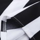 thumbnail image 3 of Camisas De Vestir Para Hombre Azul Camisas superiores informales de verano para hombre, camisa de manga corta con botones y estampado a rayas y cuello levantado, camisa a la (Black, 3XL), 3 of 6