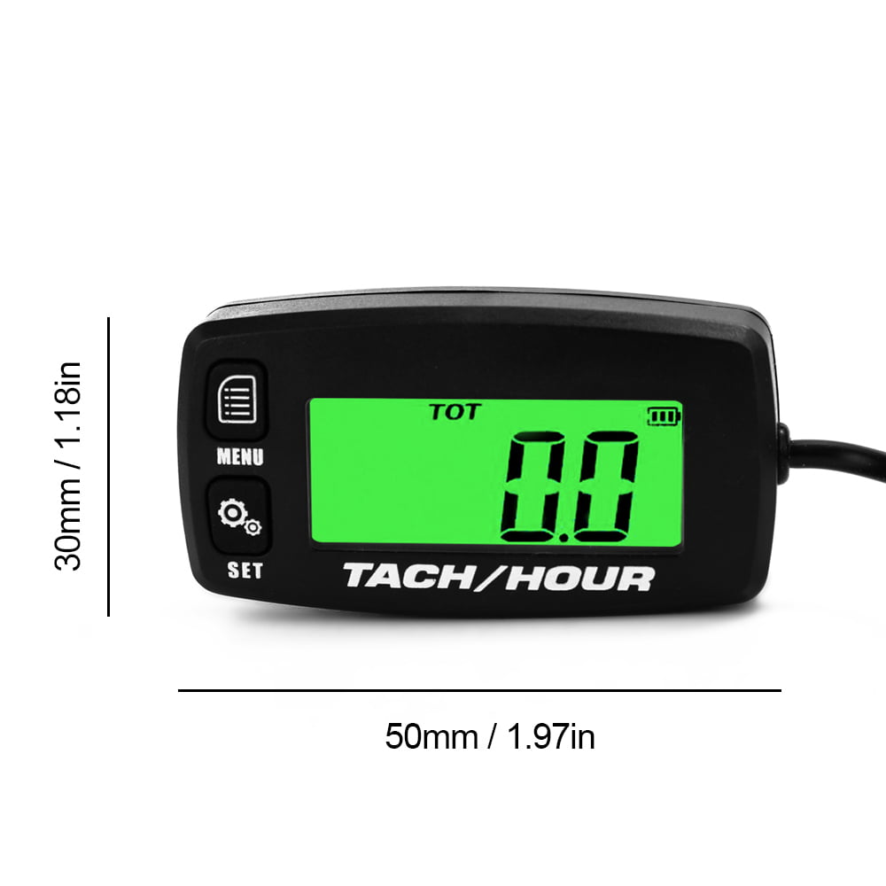 Brand New LCD Digital RPM Tach/Hour Meter Fit For 2 Stroke & 4 stroke Engines 
