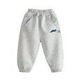 thumbnail image 2 of Spazoro Toddler Girls Boys Sweatpants, Long Sleeve Print Baggy Elastic Waist Casual Jogger for Sports Gray Size 4-5T, 2 of 5