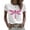 White, variant on JULMCOMO Breast Cancer Shirts for Women Crew Neck Breast Cancer Awareness Pink Ribbon Casual Tshirts Rolled Short Sleeve Loose Cute Graphic Tees Pink M