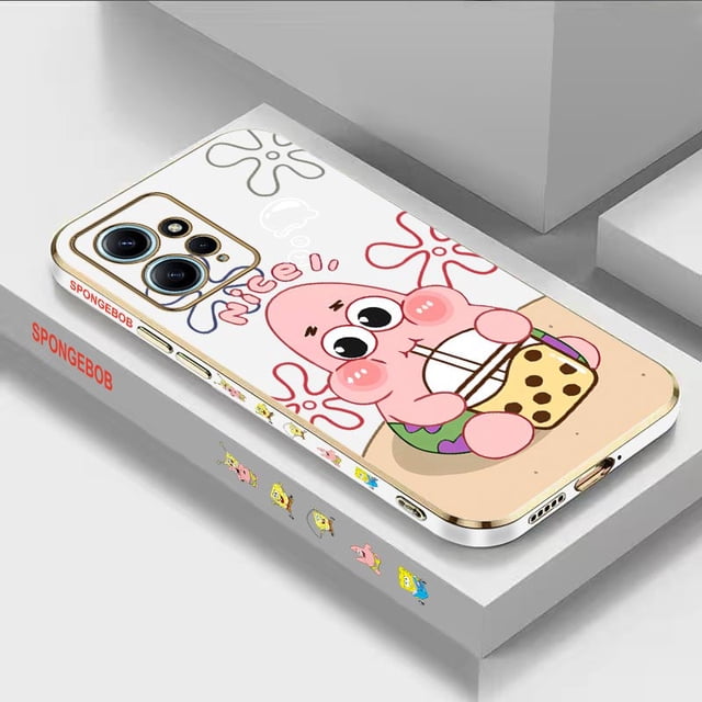 Patrón De Lujo Chapado Caso Del Teléfono Para Xiaomi Redmi Nota 12 10 Pro 12Pro 12S 10S 12ProPlus Té De Leche Cubierta Bebé