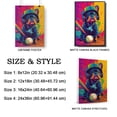 thumbnail image 2 of French Bulldog Dog Playing Baseball Canvas Canvas – Vintage Style French Bulldog Dog Art for Baseball Fans, Great Gift for Dog Owners, 2 of 5