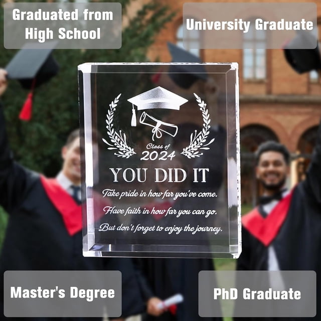 Hbdhejl Inspirational Gift For New Graduates Beam Carved Acrylic Tabletop Decoration Gift Graduation Souvenir