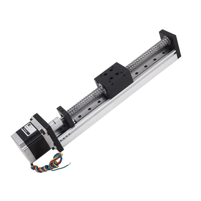 Riel Deslizante Lineal, Fuerte Capacidad De Carga aleación De Aluminio De Alta Precisión Husillo De Bolas De 16 Mm De 200 Mm Actuador De Movimiento De Etapa Lineal Tuerca