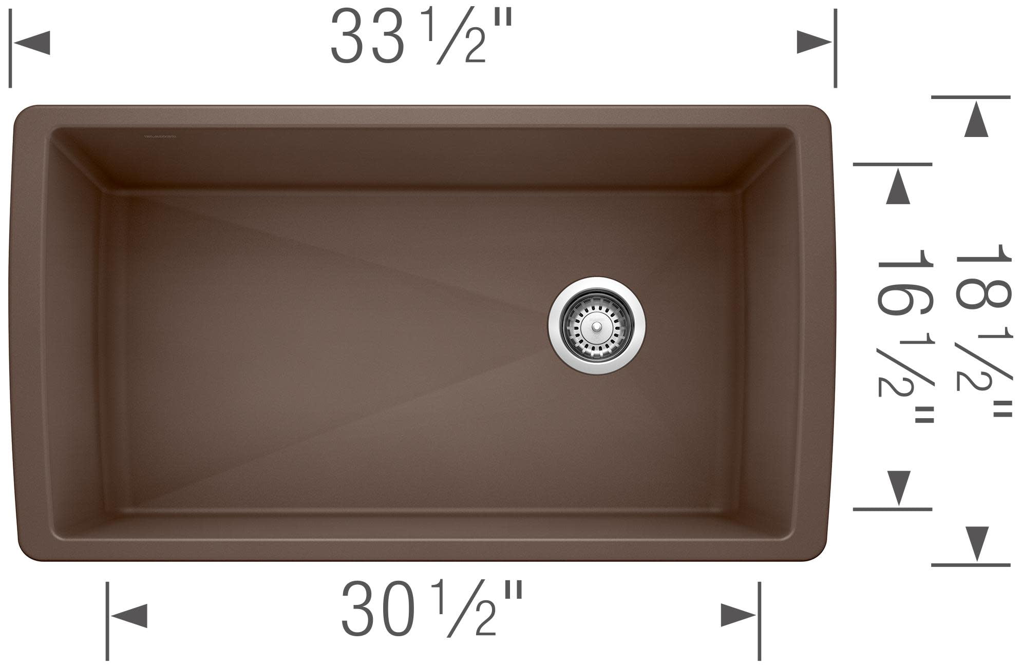 Blanco DIAMOND Super Single Bowl SILGRANIT Sink Anthracite