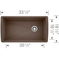 thumbnail image 5 of BLANCO DIAMOND Super Single Undermount - Café Brown, 5 of 7
