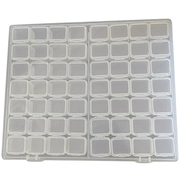 MasteelfCA Boîte à Bijoux en Plastique Organisateur de Bijoux Boîte de Rangement pour Boucles d'Oreilles Bracelets Bagues Perles
