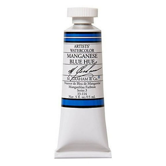 M. Graham Artists' Watercolor - Manganese Blue Hue, 15 ml Tube