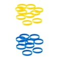thumbnail image 1 of 20 piezas / paquete s de silicona blanca de goma amarilla Yuyangstore Pulsera de silicona, 1 of 8