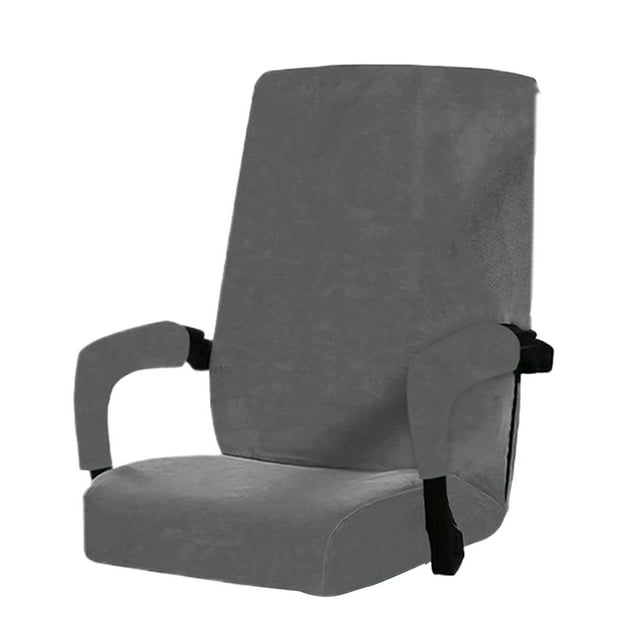 Guardoinrt Wide Applications Chair Cover Soft Velvet For Ultimate Comfort Soft And Comfortable Universal Size Grey L