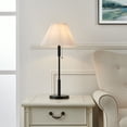thumbnail image 2 of KAWOTI 26.5 in. Black Table Lamp with Pull Chain Switch and Pleated White Shade, 2 of 5
