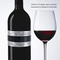 thumbnail image 4 of Bracelet de Température pour Vin, Bracelet Thermomètre LCD en Acier Inoxydable pour Vin Bouteille Bière Vins Rouges Capteur de Température pour Brassage à la Maison, 4 of 8
