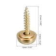 thumbnail image 2 of Uxcell 4Pack 13mm Decorative Screws with Caps Mirror Screws for Mirrors Tables Gold, 2 of 6
