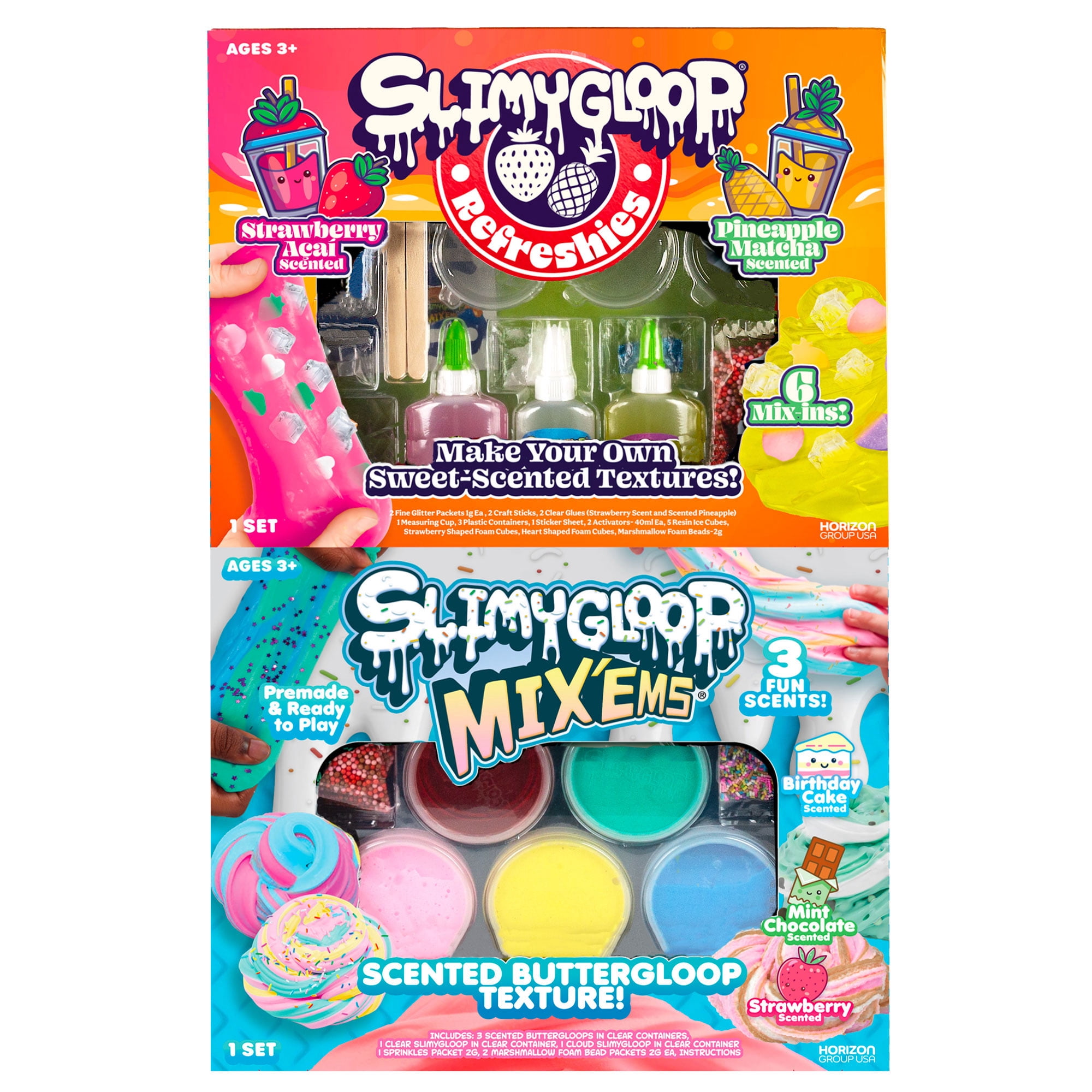 (5 pack) SLIMYGLOOP 2-in-1 Slime Kits